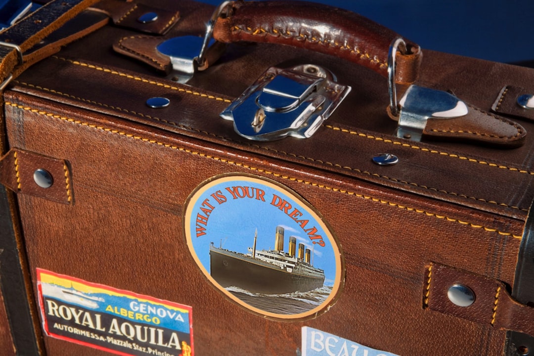 Photo Leather suitcase